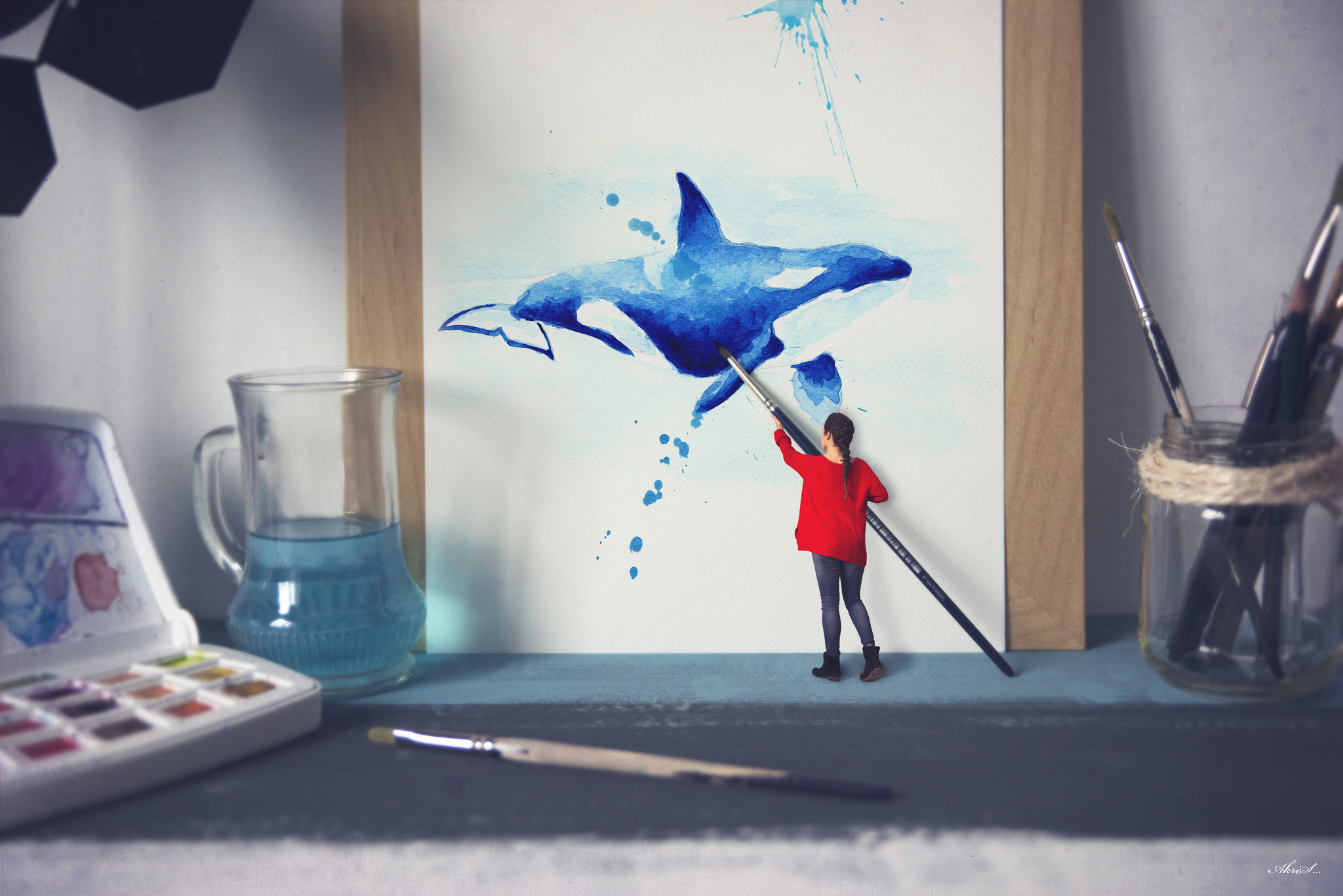 Painting whales