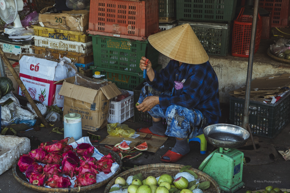 Mercado en Hue, Vietnam. 2023