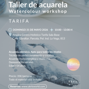 Watercolour Workshop in Tarifa 31 May 2026
