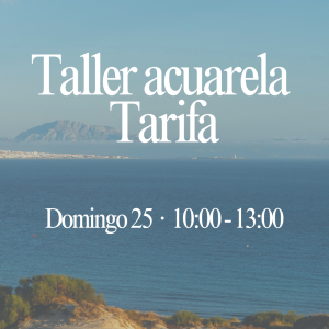 Taller de acuarela en Tarifa 25 de octubre 2026